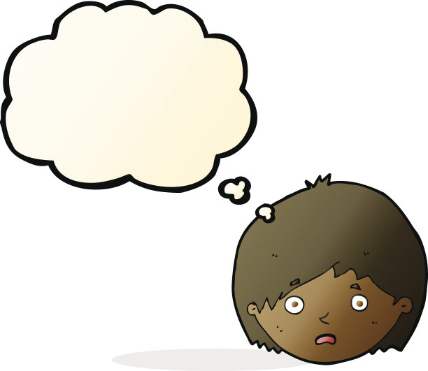 卡通人物与思想泡沫图片下载