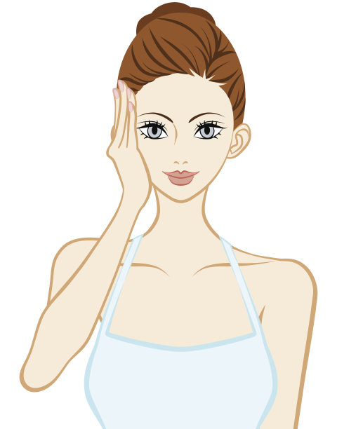 举起-皮肤护理女人-一只手图片下载