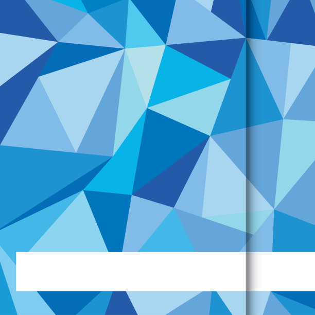 蓝色低聚与白色带背景图片下载