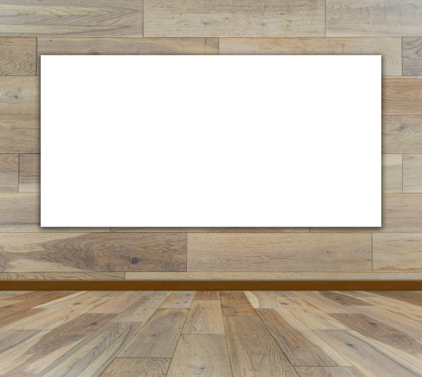 木质房间的空白框架图片下载