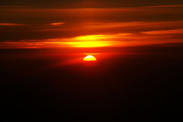 白天和黑夜之间的细线，从飞机上拍摄的照片图片下载