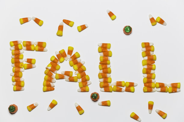 秋天的话写在糖果玉米图片下载