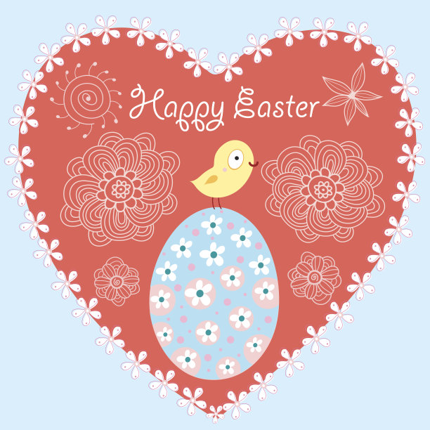 美丽的花鸟图案图片下载