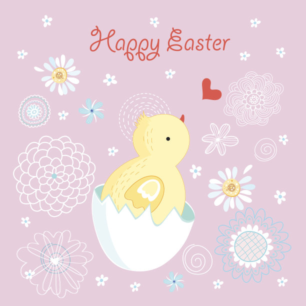 美丽的花鸟图案图片下载