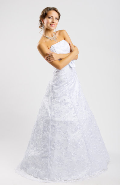 穿着婚纱的年轻女子图片下载