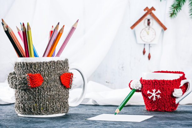 马克杯绘画家族图片下载