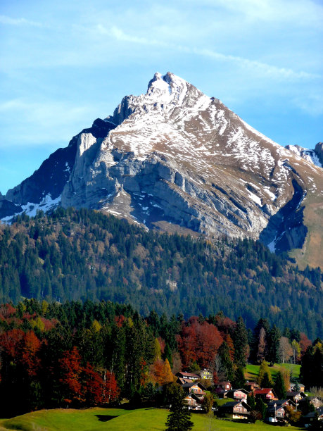 瑞士在秋天。图片下载
