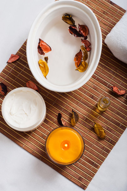 水疗沙龙里的静物图片下载