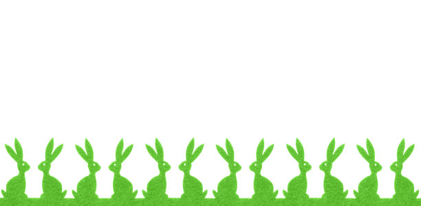 绿色复活节兔子图片下载