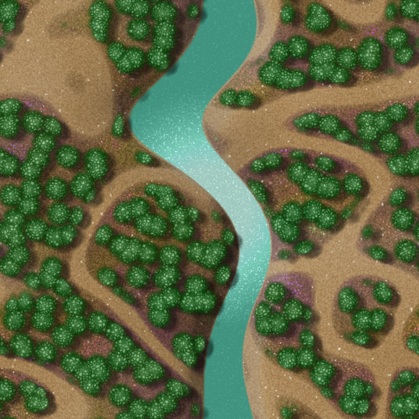 迷你景观无缝生成背景图片下载