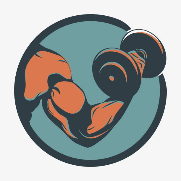 健美运动员与哑铃图片下载