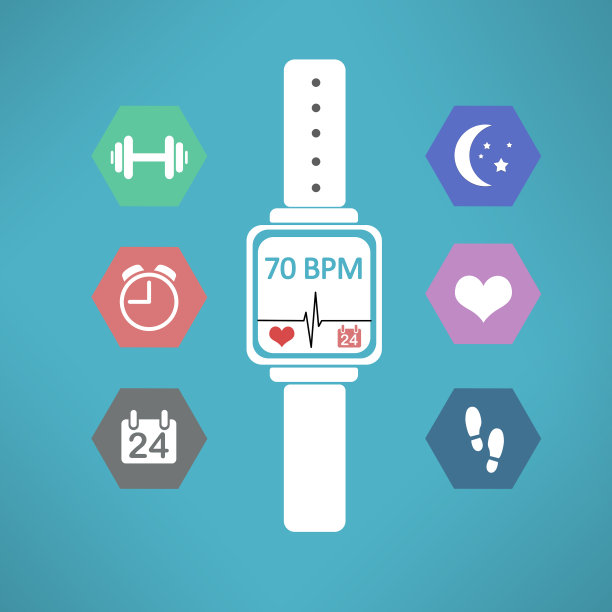 智能穿戴健身追踪器信息图图片下载