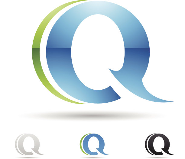字母Q的抽象图标图片下载