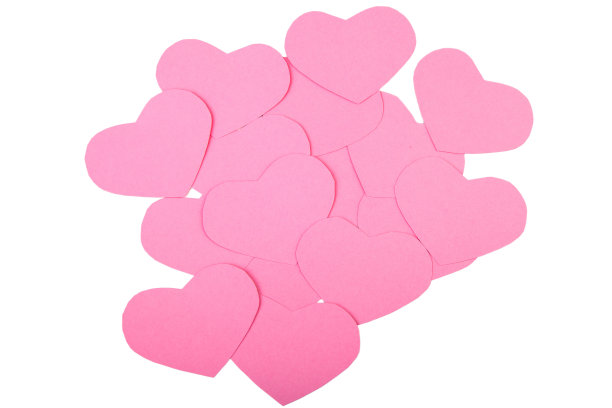 粉纸情人心隔离图片下载