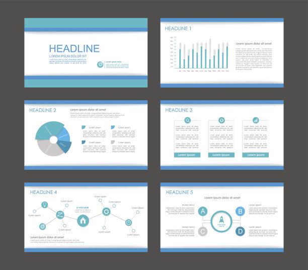 用于表示模板的信息图表元素。图片下载