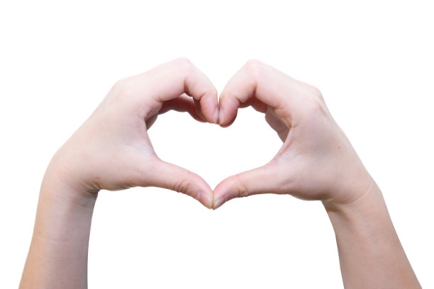 心形的女性手图片下载