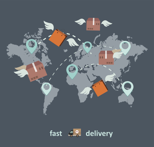 快速交付的经营理念，扁平化风格图片下载