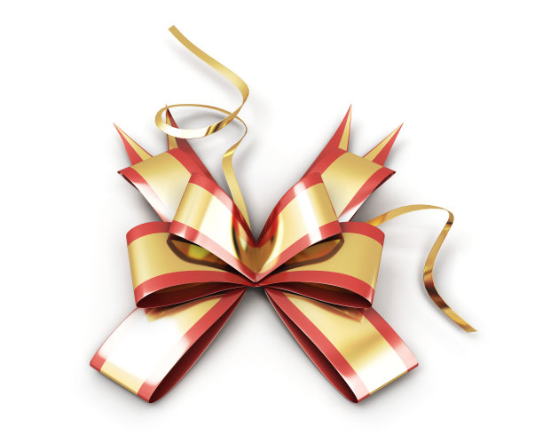 包装上的节日蝴蝶结图片下载