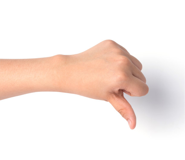 女性手孤立白色，不像标志图片下载