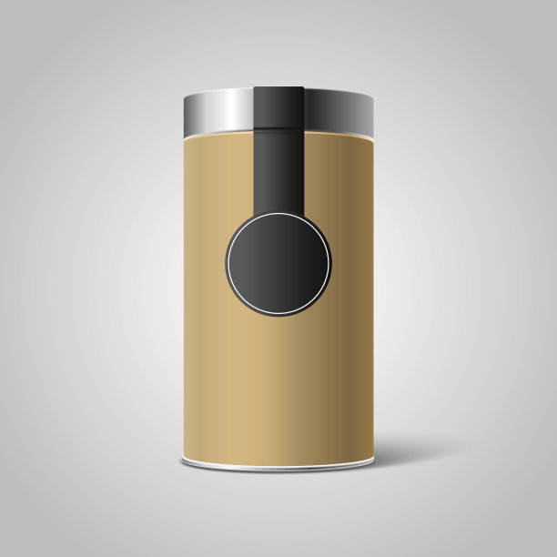 牛皮纸纸板模型空白锡罐包装图片下载