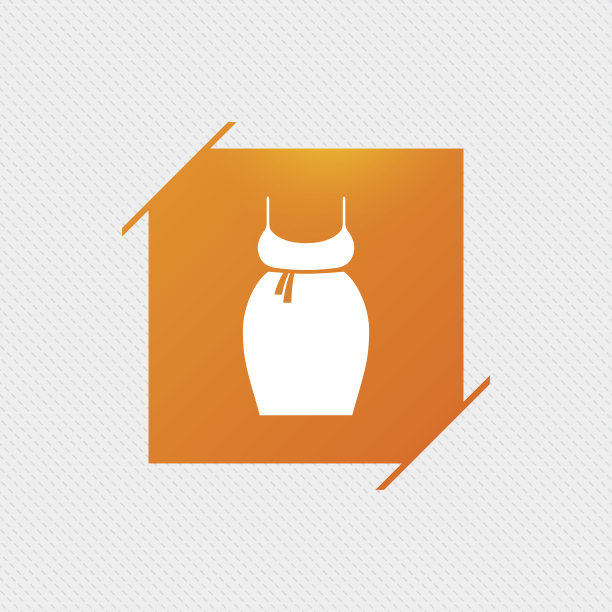 孕妇连衣裙标志图标。母性象征图片下载