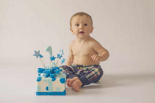 一年生日派对。肖像图片下载