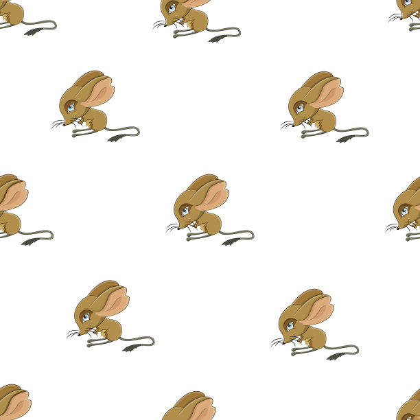 无缝可爱的鼠标模式向量图片下载