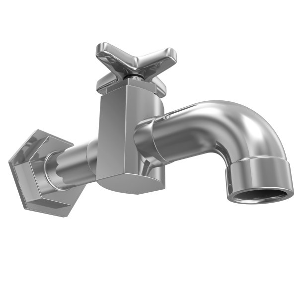 水龙头孤立的白色背景图片下载