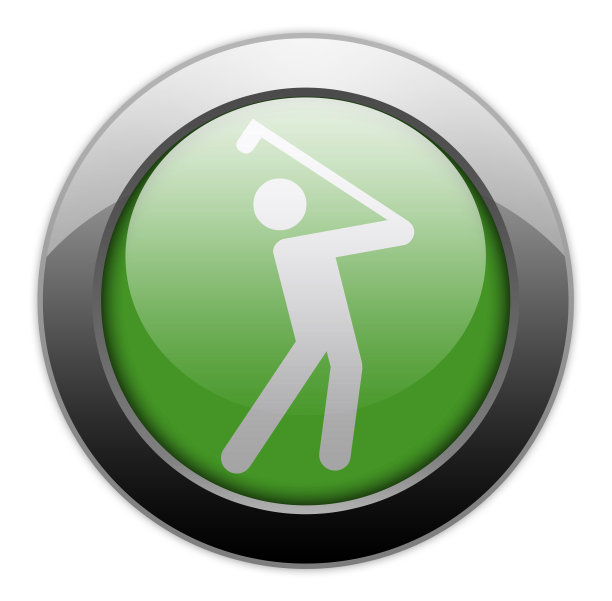 图标，按钮，象形图高尔夫球图片下载