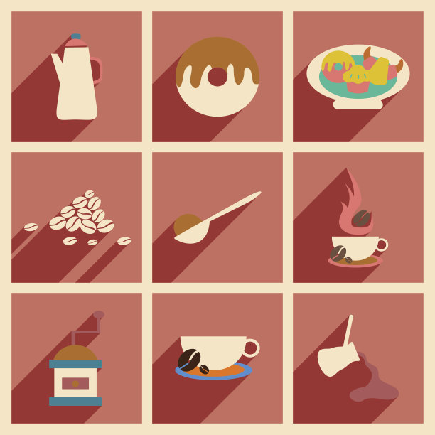 平带阴影概念和移动应用咖啡糖果图片下载