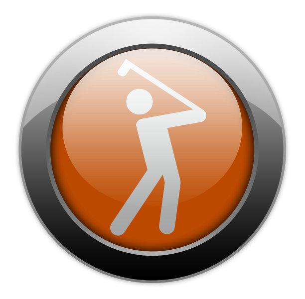 图标，按钮，象形图高尔夫球图片下载