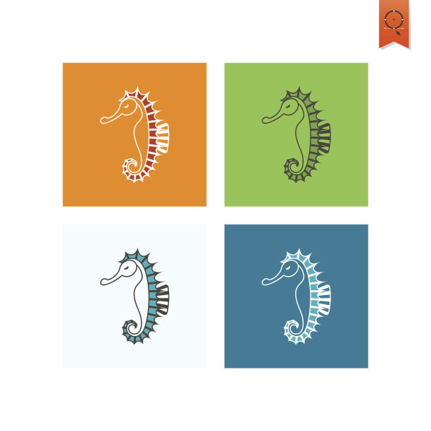 夏季和海滩简单的平面图标图片下载