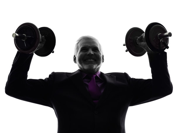 高级商人剪影图片下载