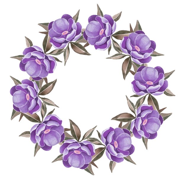 牡丹。花环4图片下载