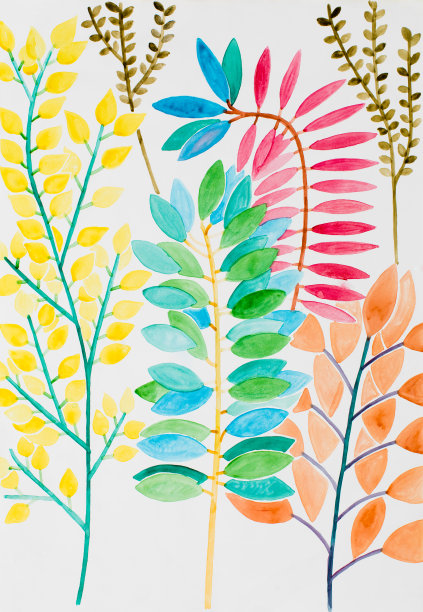 用水彩画花图片下载