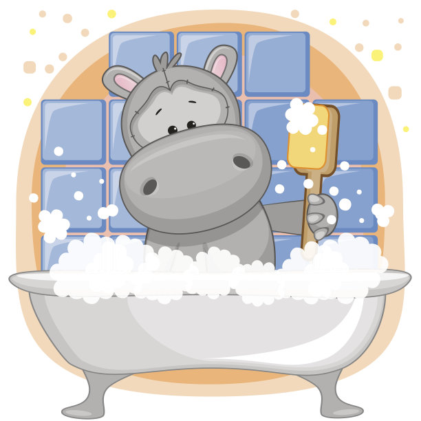 可爱的河马图片下载