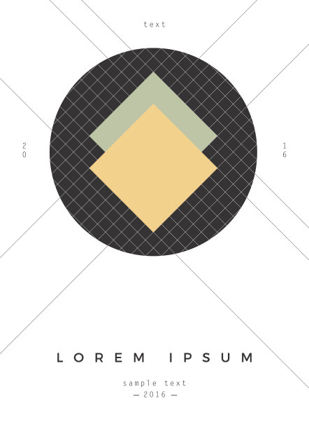 几何海报设计图片下载