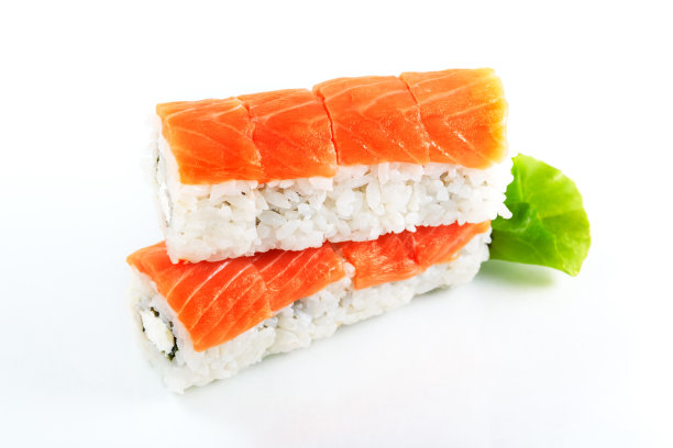 费城三文鱼和奶油芝士卷图片下载