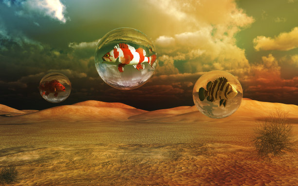 沙漠中的干旱图片下载