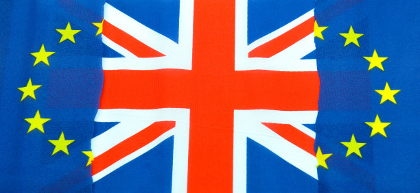 英国和欧盟旗帜图片下载