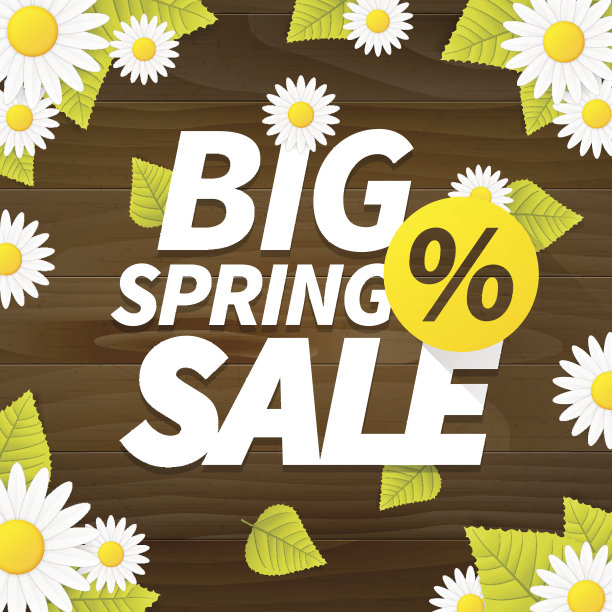 大春季销售的商业广告背景图片下载