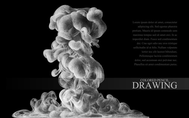 背景与抽象的云墨水手绘图片下载