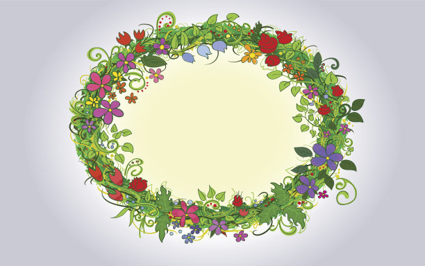 鲜花框架图片下载