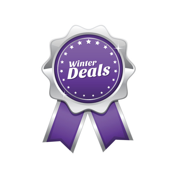 冬季交易紫罗兰矢量图标设计图片下载