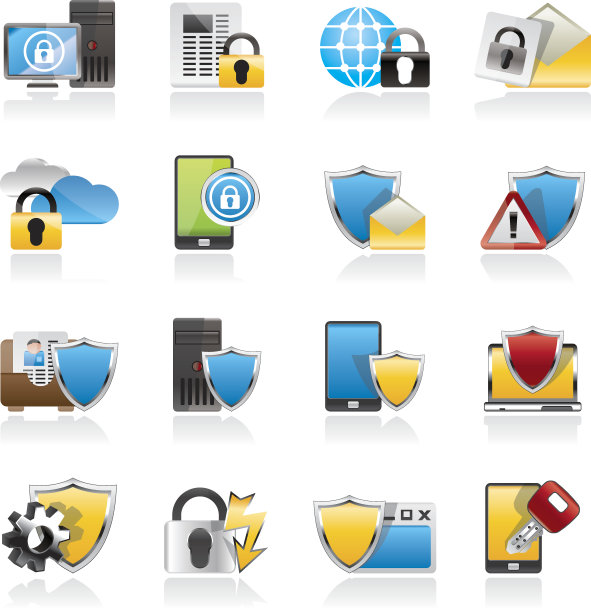 数据和信息保护安全图标图片下载