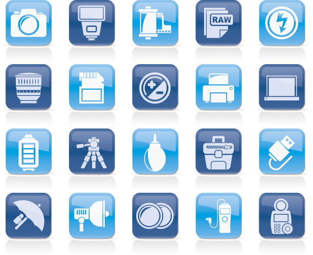 相机设备和摄影图标图片下载