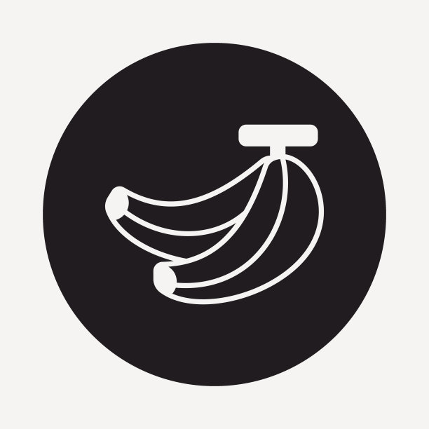 水果香蕉图标图片下载