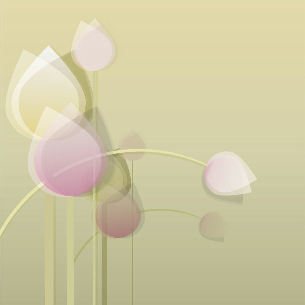 现代现代装饰抽象粉彩郁金香花束图片下载