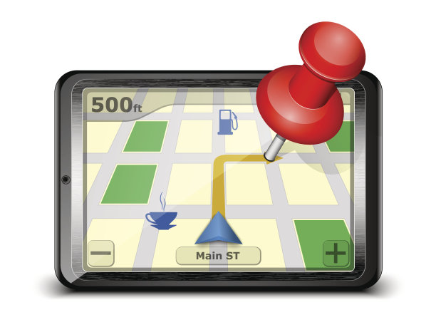 GPS导航的概念。向量图片下载