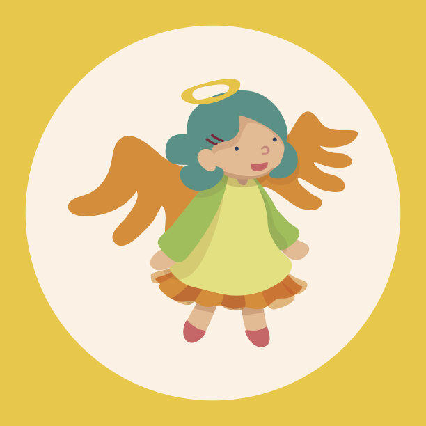 天使卡通设计元素向量图片下载